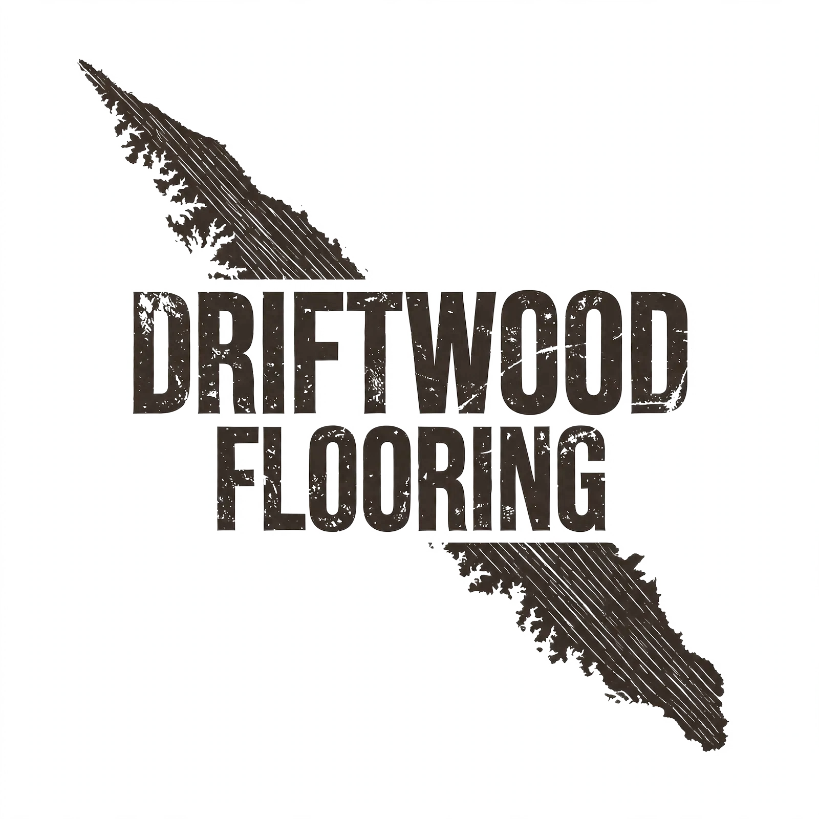 Driftwood Flooring island-slash logo